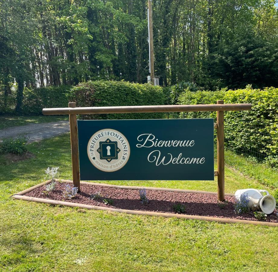 Le Prieure Des Fontaines Hotel Les Preaux Eksteriør billede